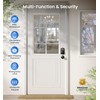 Veise Fingerprint Door Lock with 2 Knobs - Keyless Entry