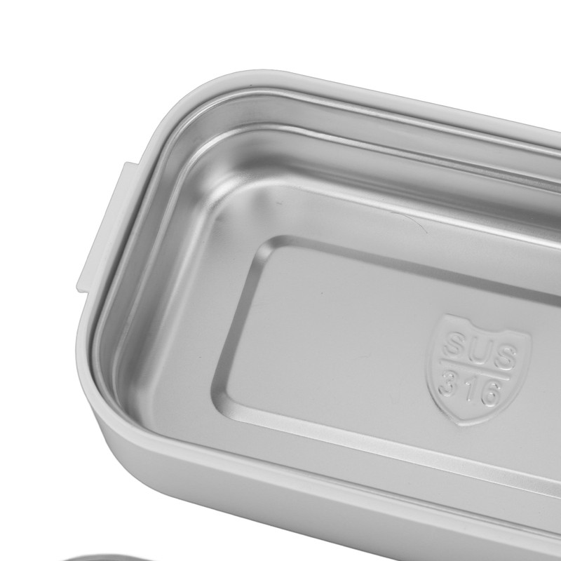 Bento Lunch Box 316 Stainless Steel 700ml Capacity Leakproof Microwave