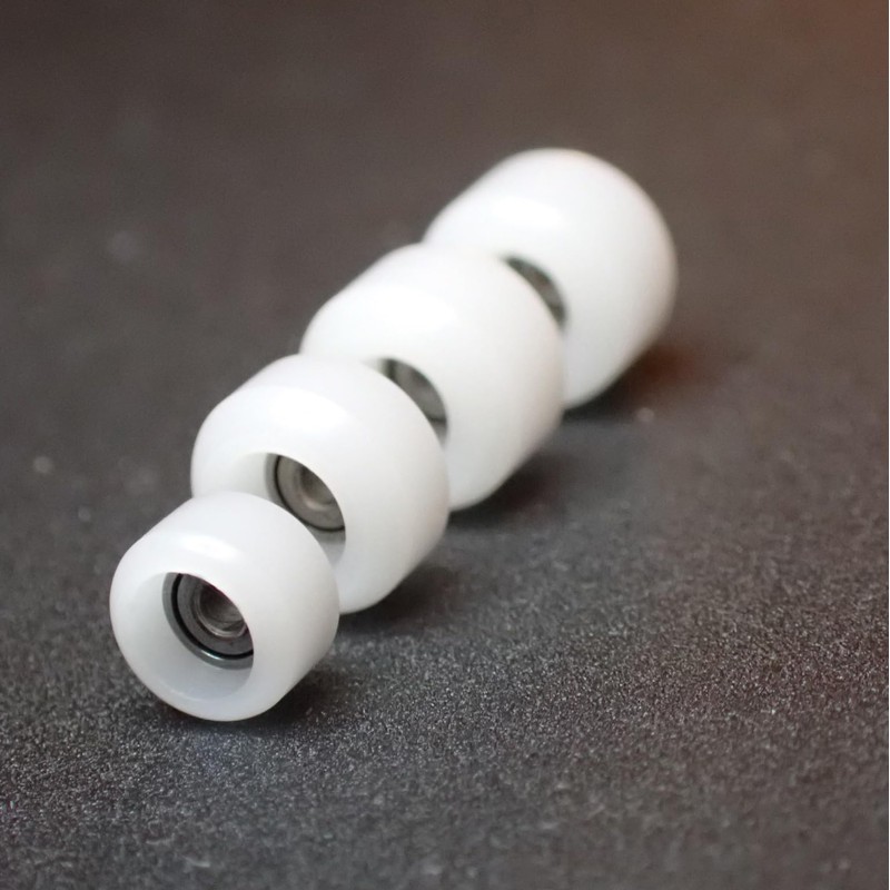 SPITBOARDS Fingerboard Bell Wheels with Real Ball Bearings, Professional CNC