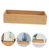 Alipis Bamboo Silverware Tray 3pcs Wooden Drawer Organiser Organiser Box