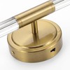URSOLA 24" Modern LED Bathroom Light Fixtures, Golden 3CCT Dimmable