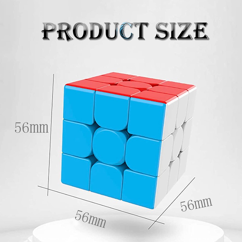QYTOYS Speed Cube 3x3X3 Magic Cube Puzzle Toy,Full Size 2.2''
