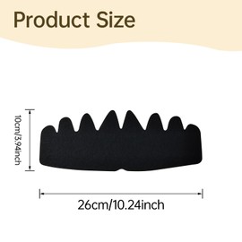 15 Pcs Baseball Caps Inserts, Flexible Hat Liners Protection Washable Felt Sweat Hat Reusable Cap Fitter Inserts Bump, Hard Sweat Bands Brim Shaper for Baseball Caps.(Black, 15pcs)