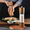 Molain Salt and Pepper Mill Tray, Acacia Wood Tray, Pepper