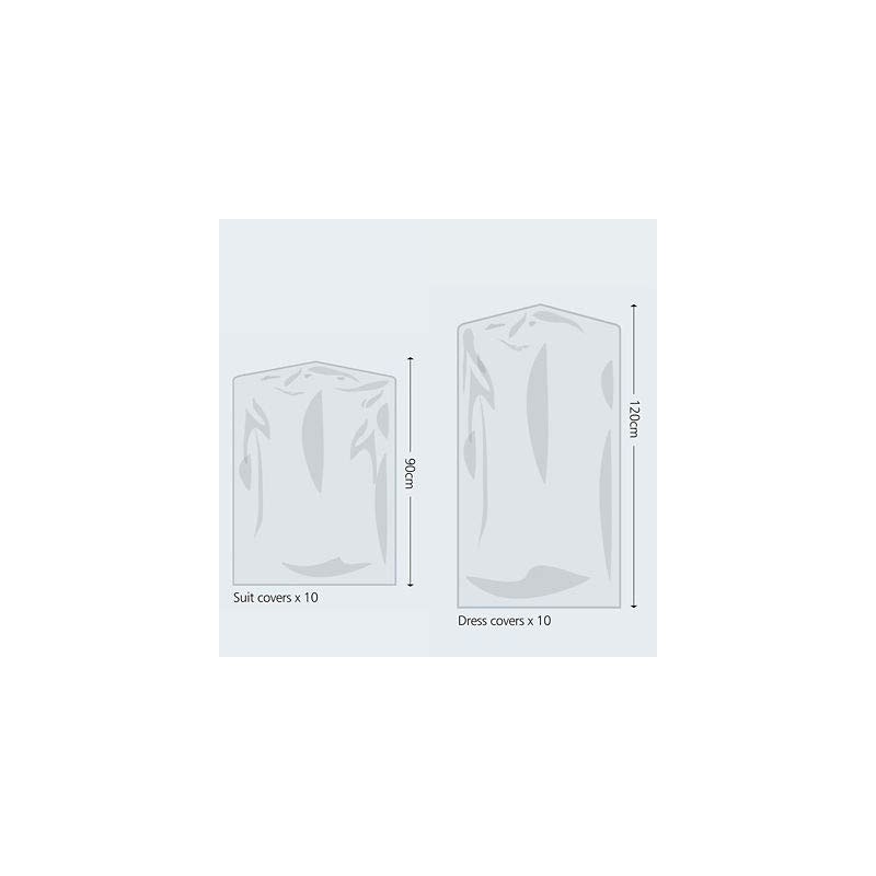 Lakeland 20 Clear View Garment Protective Clothes Covers