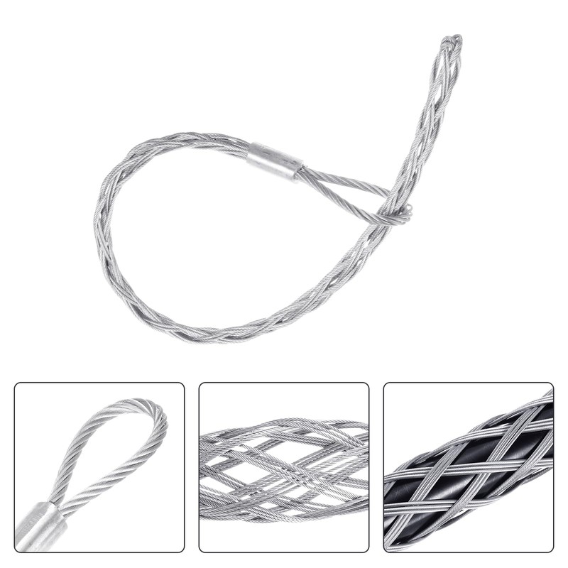 MECCANIXITY 60-75mm OD Cable Pulling Socks Grip 1.2m Single Head