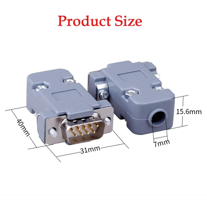 ANMBEST DB9 Solder Connector, 9PIN RS232 Terminal Adapter Breakout Board