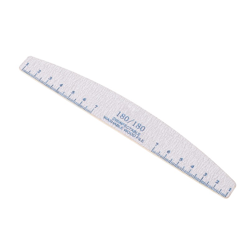 50PCS 180/180 Grit Nail File Reusable Washable Professional Nail Care
