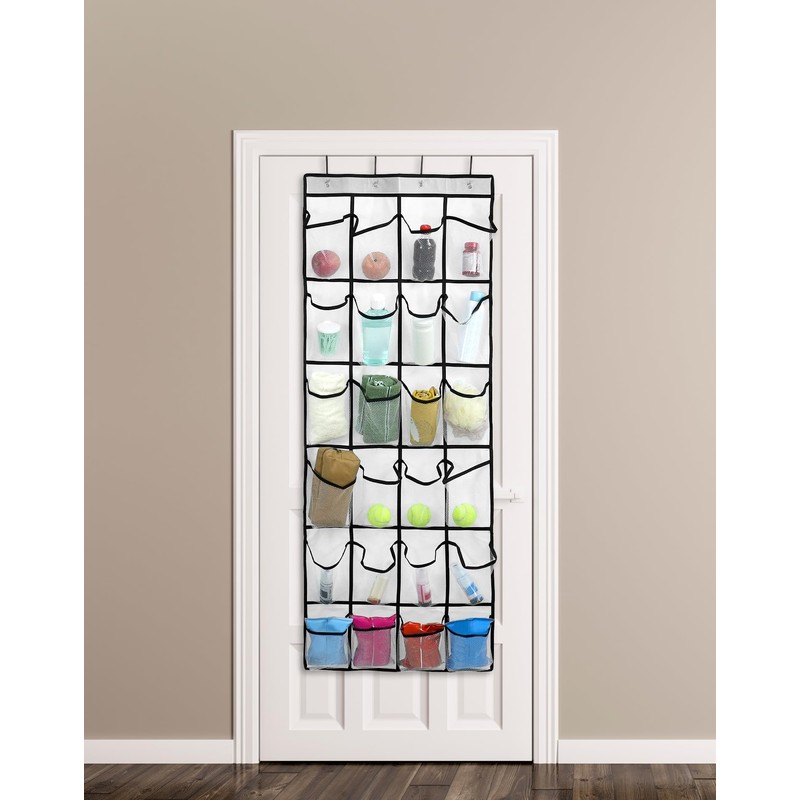 QWORK® Door Hanging Storage, 24 Large Pockets, Over The Door