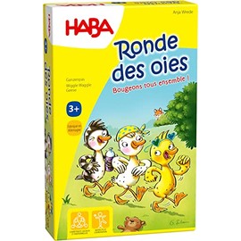HABA 306980 Fox Round of Geese Board Games for Children, A Game of Movement and Animation, Small, 3 Years and Older, 306980, Colourful, S