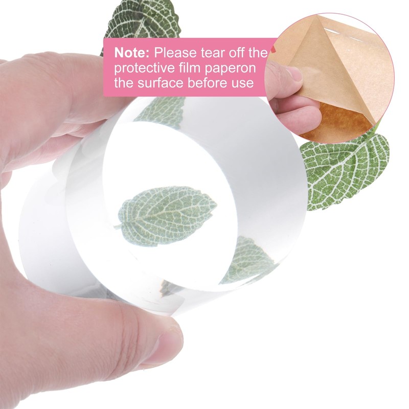 sourcing map 2pcs Acrylic Cylinder Display Blocks, 60 x 80