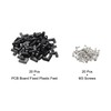 sourcing map Set of 20 PCB Plastic Fixed Feet Circuit