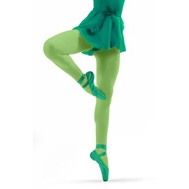 sesto senso Girls' Tights 40 Denier Children's Tights Opaque Microfibre Colourful Girl, light green