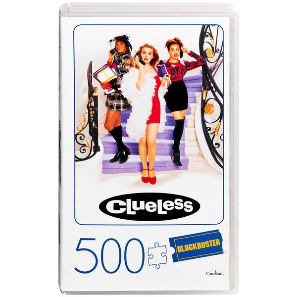 500-Piece Puzzle in Plastic Retro Blockbuster VHS Video Case, Clueless