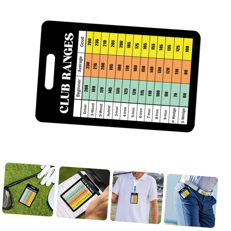 SUPVOX 12 Sheet Golf Scorecards and Distance Charts Durable Scorekeeping