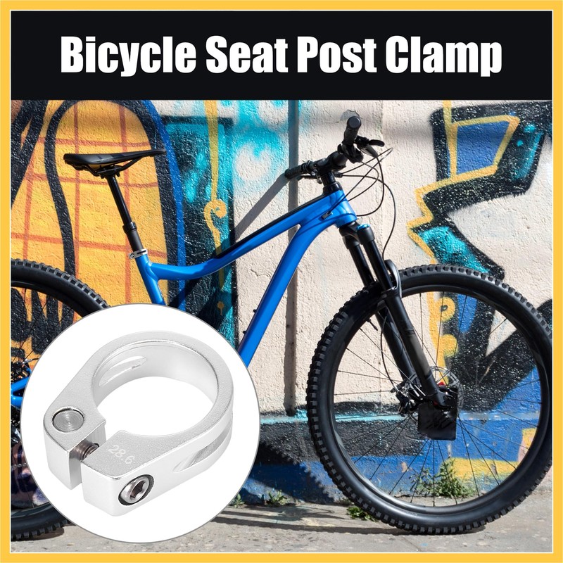 BULLSPANN Bicycle Seatpost Clamp Seatpost Adapter Replacement Bicycle Aluminum Alloy