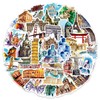 World Famous Building Stickers for Laptop(50 Pcs),Gift for Kids Teens