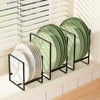 Hikinlichi Metal Drying Rack, 3 Pack Inside Cabinet Plate Holders