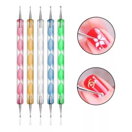 Mussa 5 Punteros Dobles Para Manicura Y Decoración De Uñas Mussa