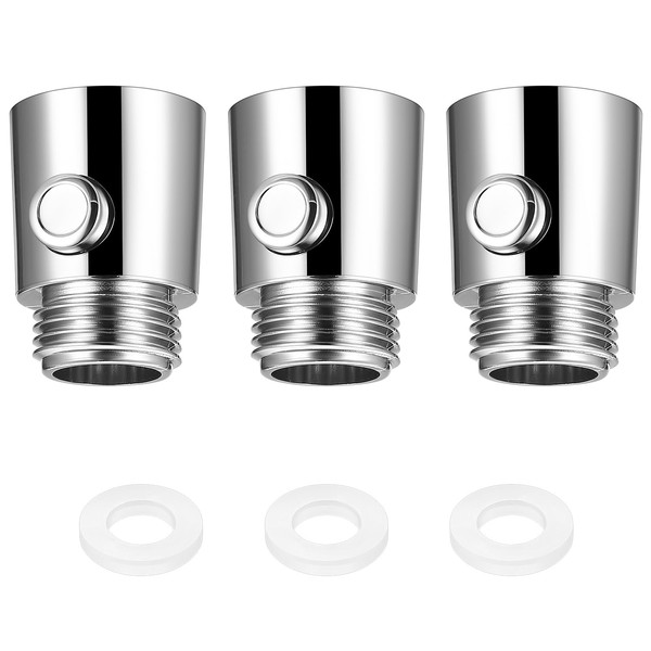 XRXYMQ Shower Head Shut-off Valve, Pack of 3 G1/2 Flow