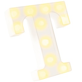 Bluelander Letras Decorativas Iluminadas, Letras y Números LED para Eventos, Bodas, Fiestas, Cumpleaños, Hogar y Bar, 22.5x18 a 23 cm (T)