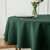 maxmill Round Linen Looking Textured Tablecloth Spill-Proof Wrinkle Free Soft