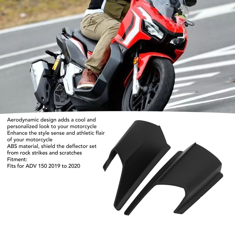 Motorcycle Side Spoiler Wings Aerodynamic Fairing Winglets Deflector Set for