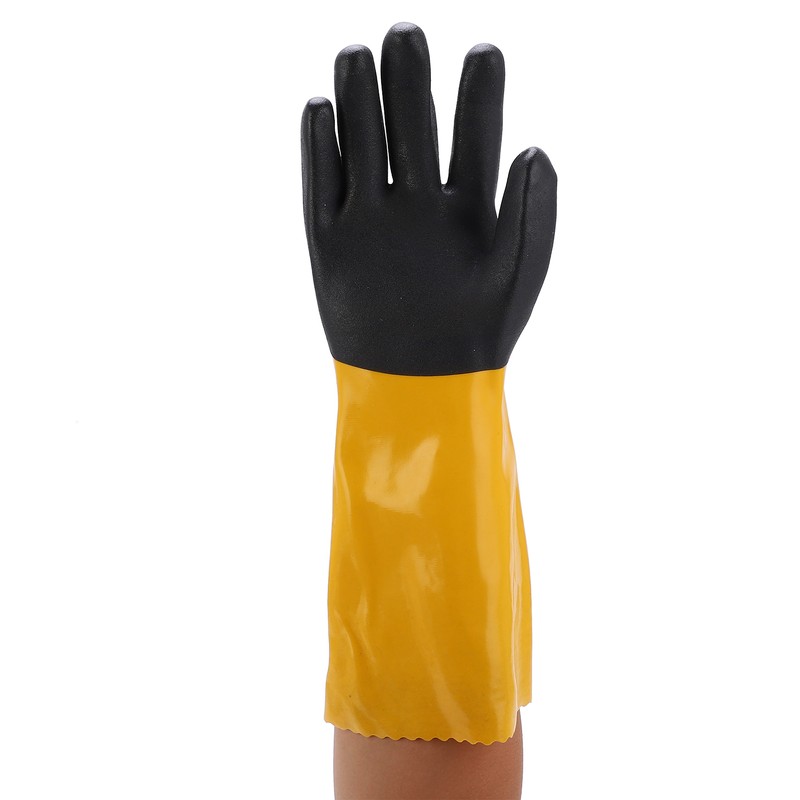 PVC Coated Protective Gloves Lengthening Seamless Wear Resistance Gloves for