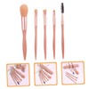 OATIPHO 5pcs Foundation Brush Set Portable Makeup Brushes for Teens