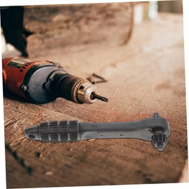 jojofuny Portable Drill Chuck Key Wrench 2 in 1 Ratchet Wrench Comfort Grip for Fast and Effortless Drill Chuck Adjustment