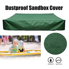 M MAIUS Sandbox Cover, Square Protective Cover for Sand and Toys Away from Dust and Rain, Sandbox Canopy with Drawstring, Sandpit Pool Cover