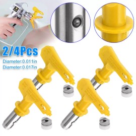 Unbranded Airless Spray Gun Tips Nozzle For Titan Wagner Paint Sprayer Gun 211-627 Series - 4pcs 311+411+511+615