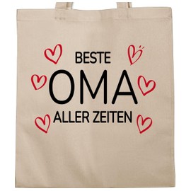 Shirtracer - Cotton Bag - Best Grandma of All Time | Gift Grandma Birthday Gift | Gifts for Grandma Birthday, 1 natural white