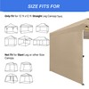 CROWN SHADES SunWall Silver Coated for 12x12 Pop up Canopy