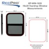 RecPro RV Teardrop Horizontal or Vertical Slide Window with Trim