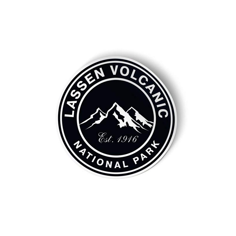 Squiddy Lassen Volcanic National Park - Vinyl Sticker for Car,