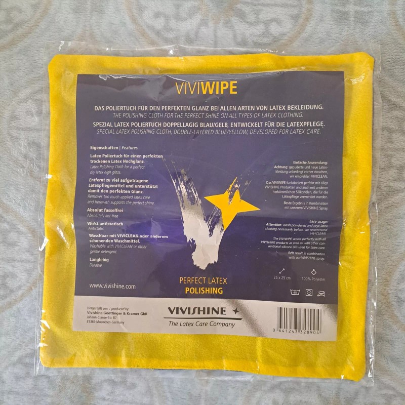 Vivishine Wipe Polishing Cloth - for Latex Clothing