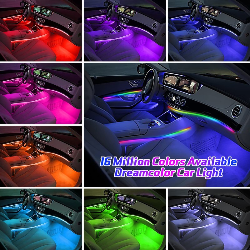 Dreamcolor Acrylic Interior Car Lights, WEBUPAR Car Accessories 18 in