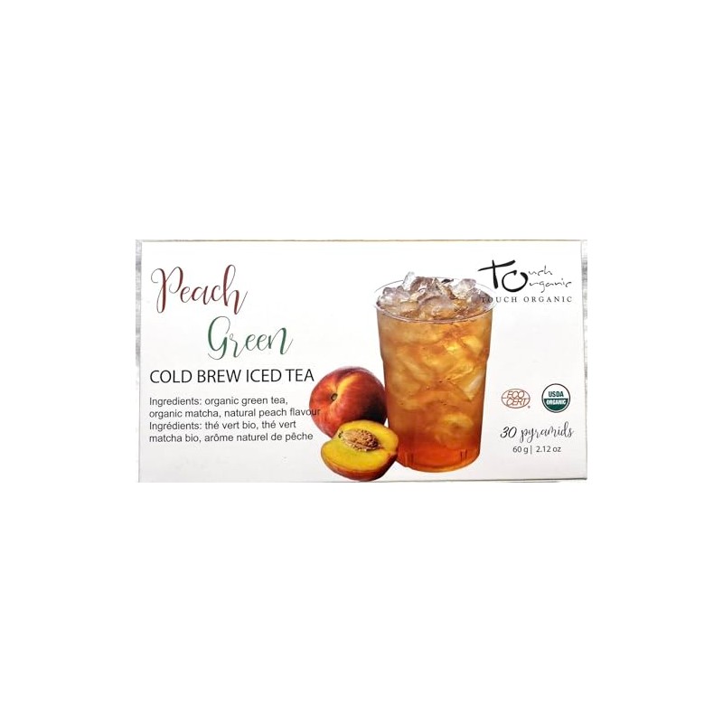 Generic Iced Tea Cold Brew PEACH GREEN Tea w/Matcha 30