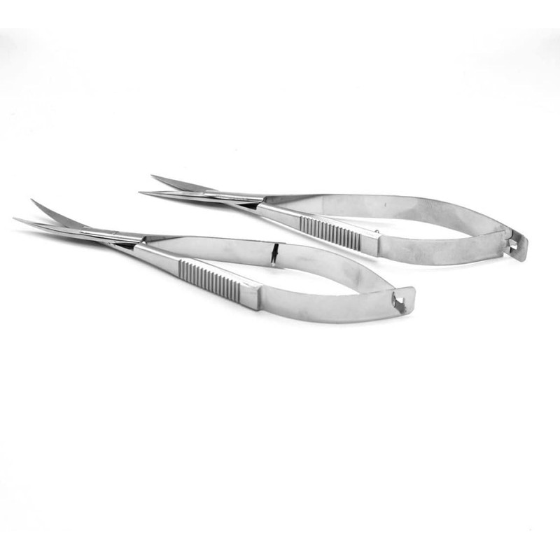 Micro tijeras de acero inoxidable para cara, pelo, pestañas, herramienta