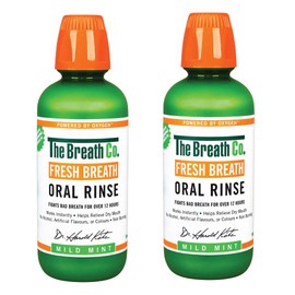 The Breath Co Fresh Breath Oral Rinse Mild Mint Duo, 2 x 500 ml, Mint, 1 kg