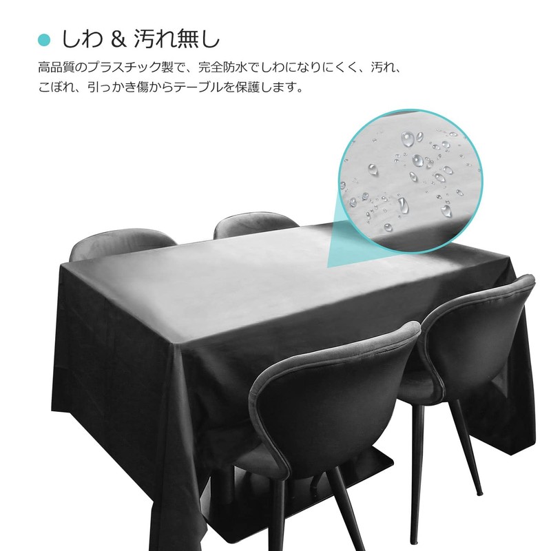 Puricon Tablecloths Disposable 6 Pcs 54x108 Inch Table Mat Desk