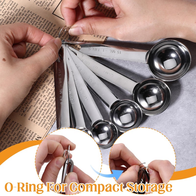 JJUNW Measuring Spoons Set, Small Measuring Spoon Made of Stainless