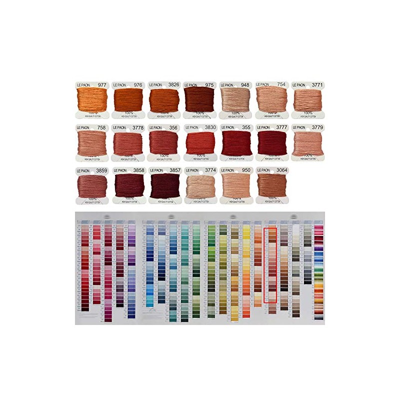 Premium Rainbow Color Embroidery Floss bobbins - Cross Stitch Threads