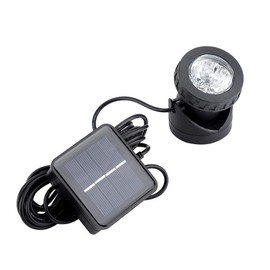 Underwater Solar Lamp, Solar Underwater Pond Light 6LED Spotlight Fish Tank Lighting Outdoor Garden Pond Lighting White Light for Lawn, Garden, Landscape