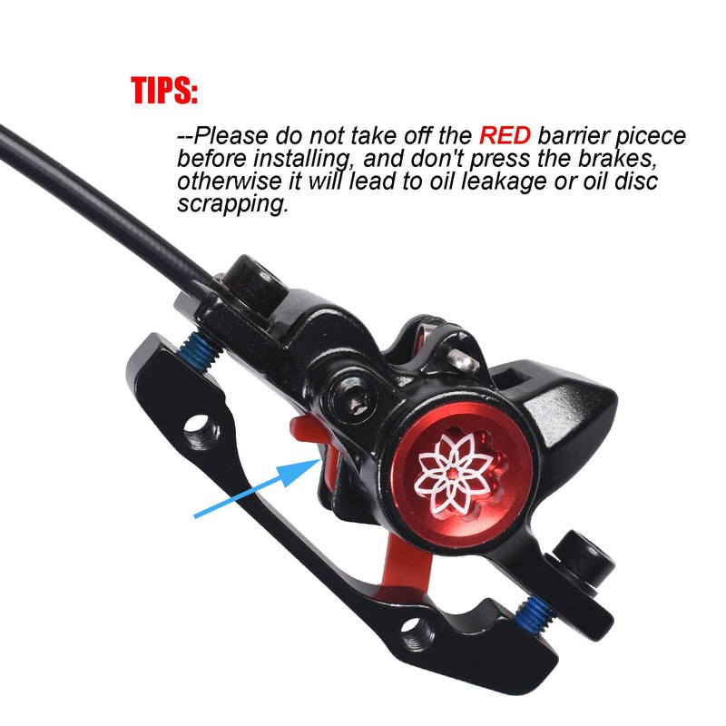 ThinkTop Bike Hydraulic Brake Kit 2 Piston, MTB Bicycle Oil