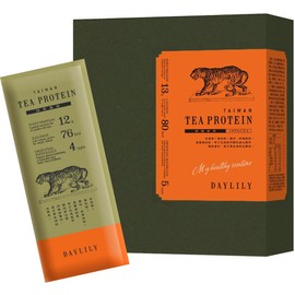DAYLILY Taiwan Tea Protein TAIWAN TEA PROTEIN Totally Unsweetened Beauty, Whey Protein, No Preservatives, Sweeteners, Sugar Free (Four Seasons Spring Tea) (1 Box, Four Seasons Spring Tea)