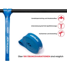 ActiveVikings® Pull-Up Fitness Bands Perfect for Muscle Building and Crossfit Freeletics, Calisthenics Fitness Band, Pull Up Bands, Resistance Bands, blue