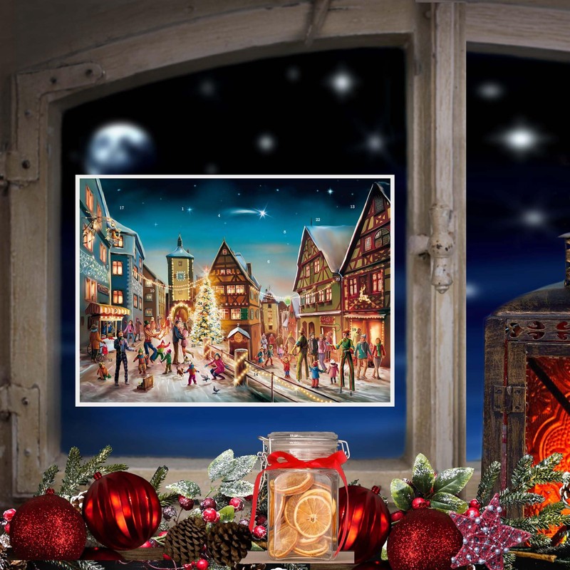 Adventskalender "Rothenburg Plönlein": Papier Adventskalender
