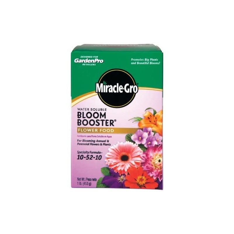 Miracle-GRO 1-Pound 1360011 Water Soluble Bloom Booster Flower Food, 10-52-10,